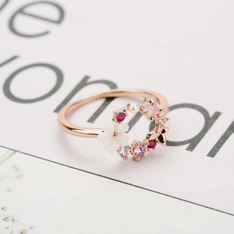 Butterfly flower - The Nevermore Ring