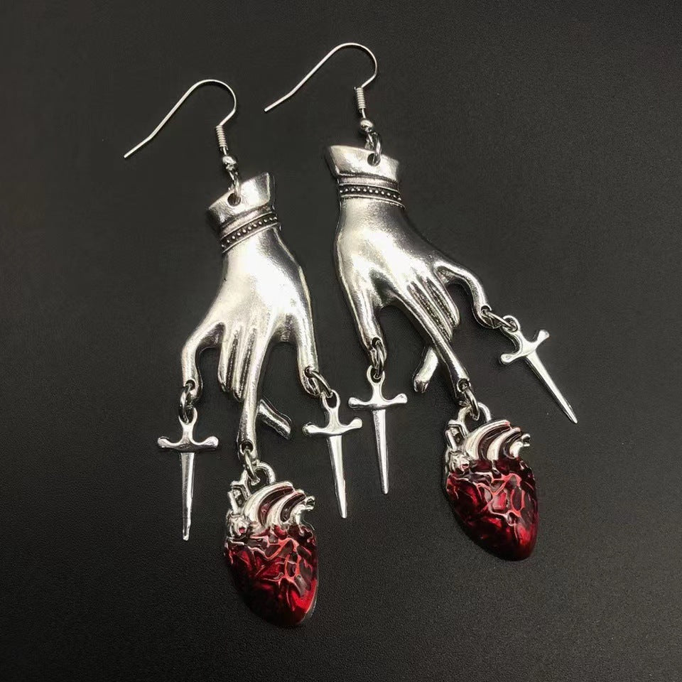 Cackletwist Witch - The Nevermore Gothic Earrings for Women