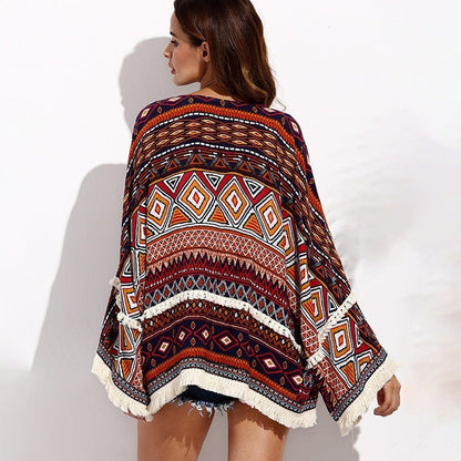 Callie Edwards - The Nevermore Boho Coat fringed cardigan top