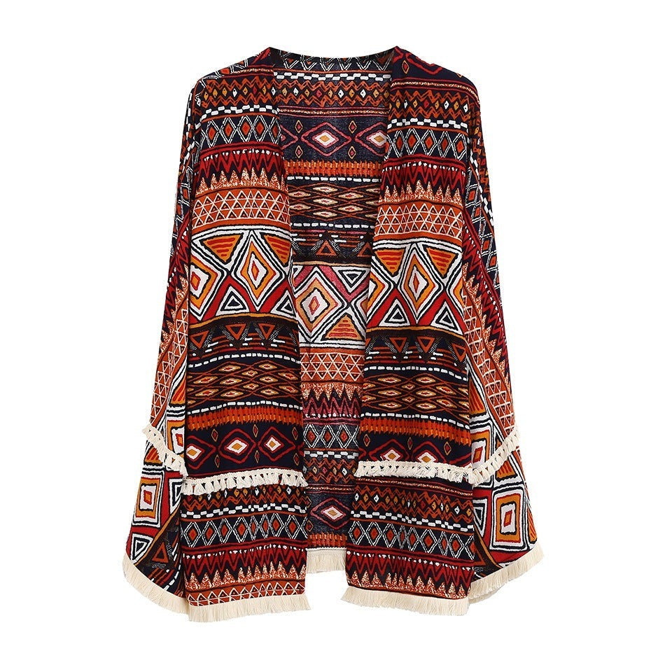 Callie Edwards - The Nevermore Boho Coat fringed cardigan top