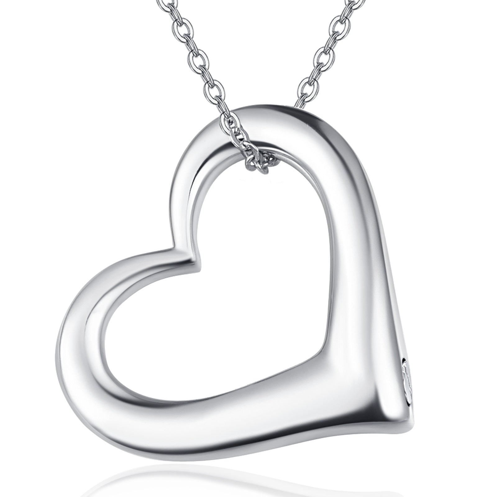 Carefree Elegance - The Nevermore Heart Urn Necklace 925 Sterling Silve