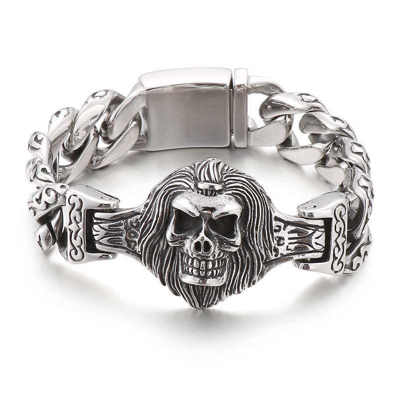 Caspian Noir - The Nevermore Gothic Bracelet Titanium Steel