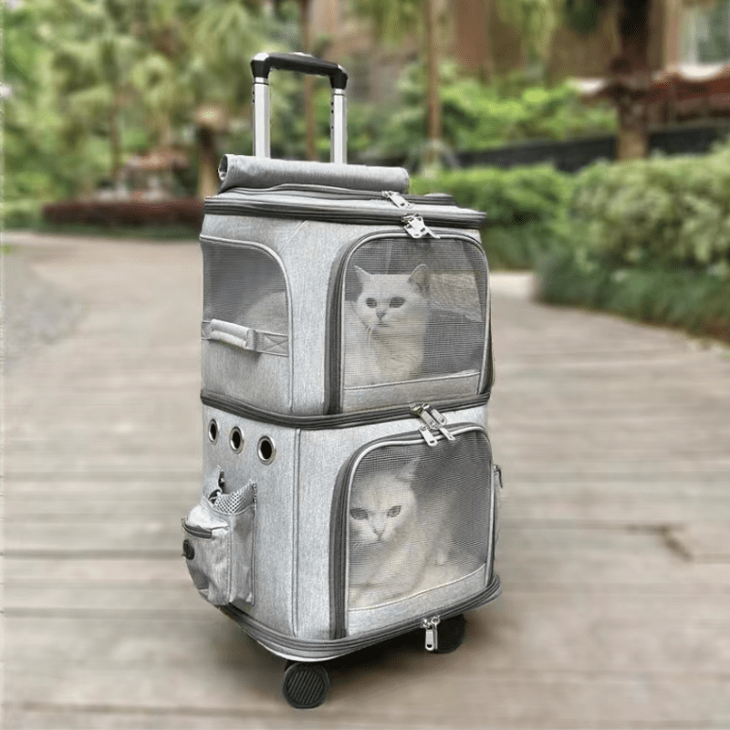 PawVoyage - Double-Layer Pet Trolley for Cats by The Nevermore