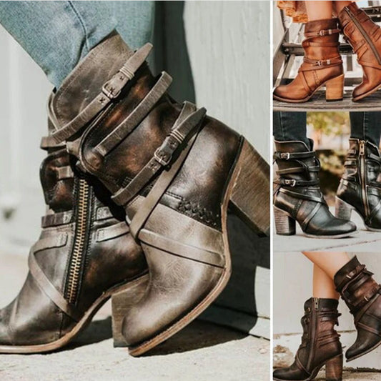 Celestia - The Nevermore belt buckle Boots for Women