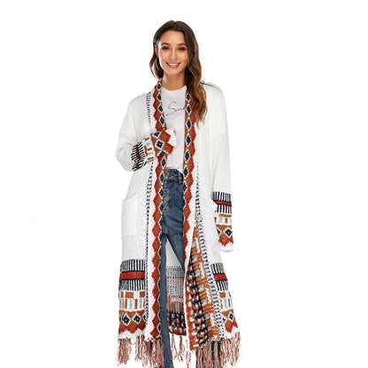 Celestial Nomad Embroidered - The Nevermore Boho Cardigan Jacket for Women