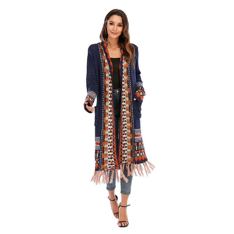 Celestial Nomad Embroidered - The Nevermore Boho Cardigan Jacket for Women