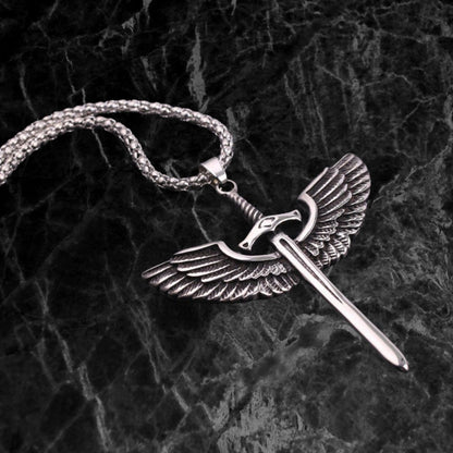 Celestial Sabre - The Nevermore Gothic Pendant Necklace Viking Norse