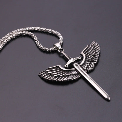 Celestial Sabre - The Nevermore Gothic Pendant Necklace Viking Norse