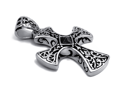 Celtic Knot Cross The Nevermore Gothic Pendant Necklace Titanium Steel