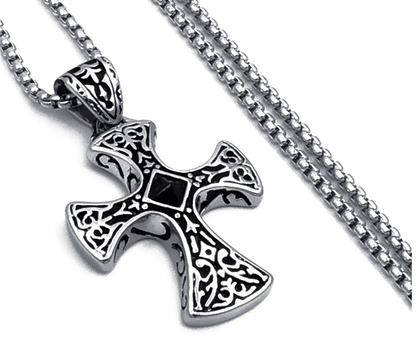 Celtic Knot Cross The Nevermore Gothic Pendant Necklace Titanium Steel