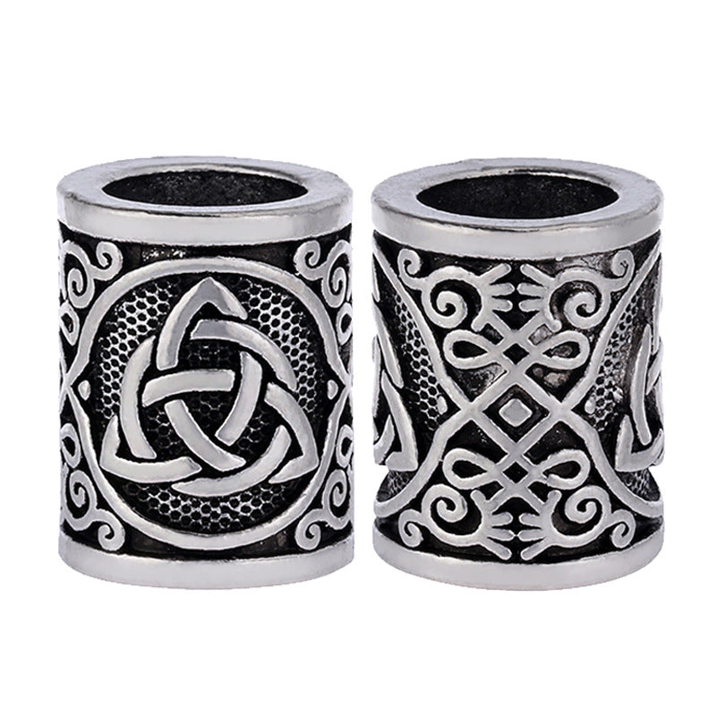 Celtic Knot Wide Hole Beads - The Nevermore Gothic Hair Beard Rings