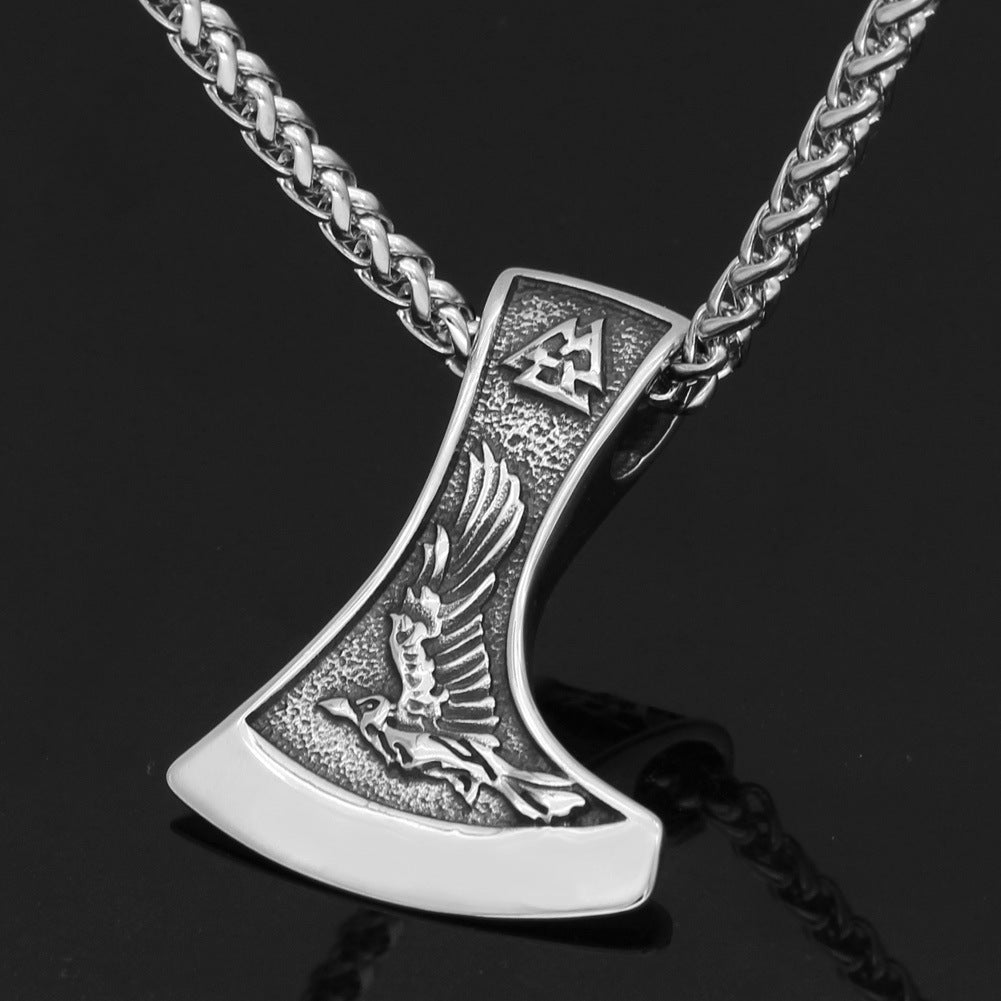 Celtic Wolf Titanium Steel Pendant Necklace Viking Norse