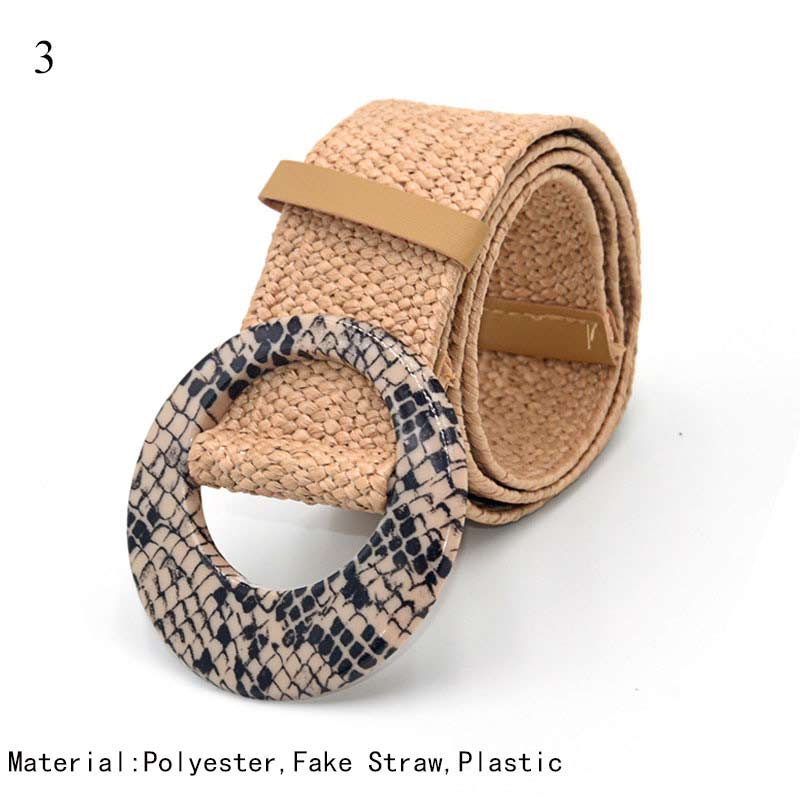 Chesingard 9 Style - The Nevermore Woven Belt Boho with Plastic Buckle Trim