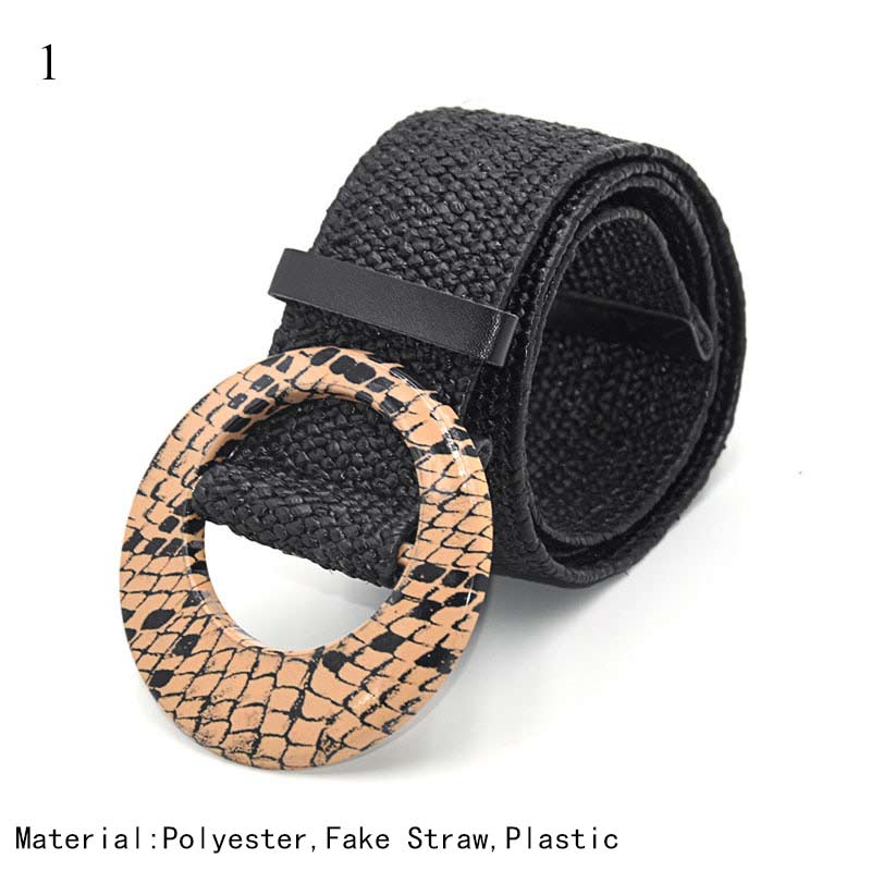 Chesingard 9 Style - The Nevermore Woven Belt Boho with Plastic Buckle Trim