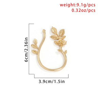 Citadel - The Nevermore Earrings Women`s Earrings Retro Rose Flower Leaf