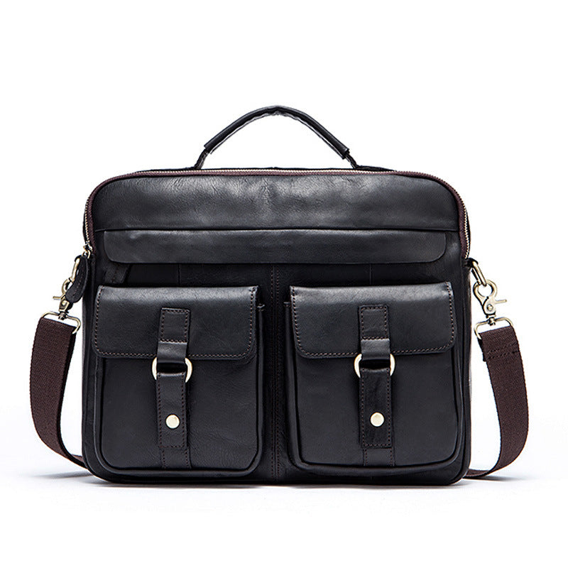 City Sidekick - The Nevermore Men's Leather Messenger Bag