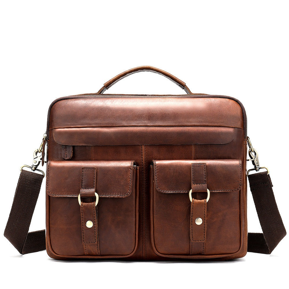 City Sidekick - The Nevermore Men's Leather Messenger Bag