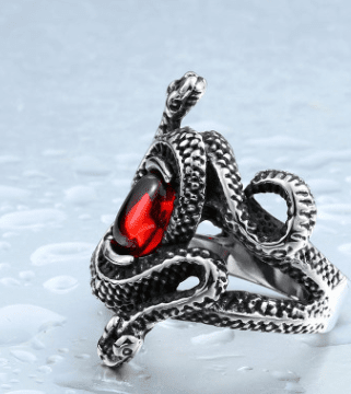 Coiled Snake - The Nevermore Ring