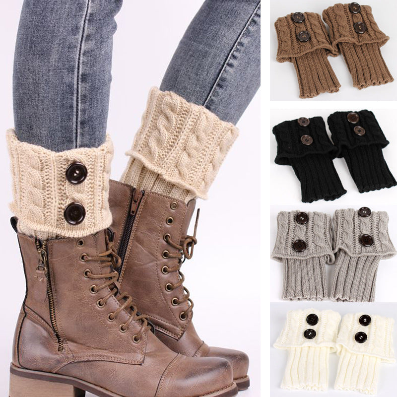 Cosette - The Nevermore Button twist knit Socks for Women