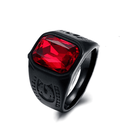 Crimson Crypt- The Nevermore Men's Ring