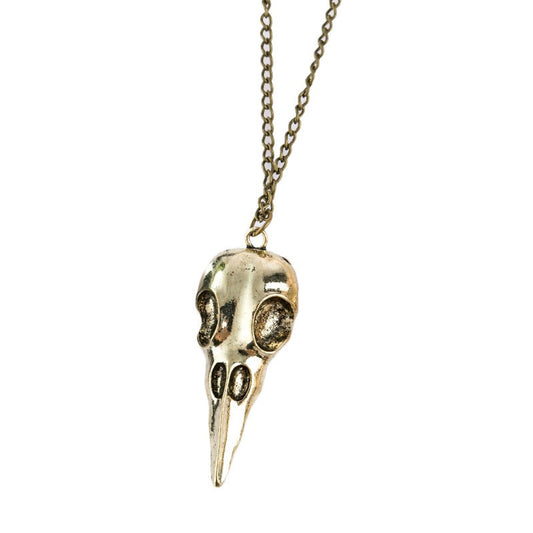 Crow Skull - The Nevermore Gothic Pendant Necklace