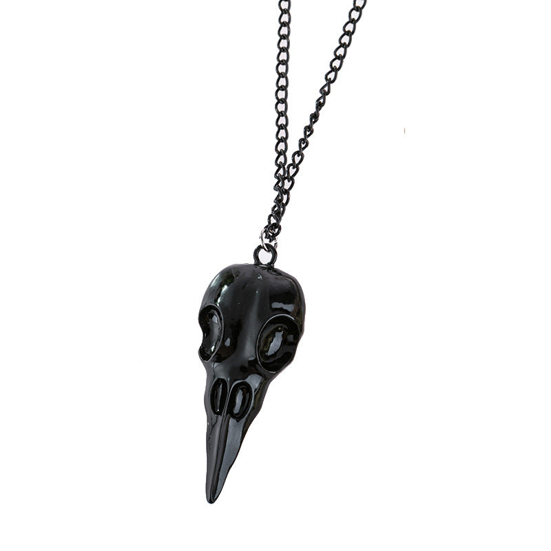 Crow Skull - The Nevermore Gothic Pendant Necklace