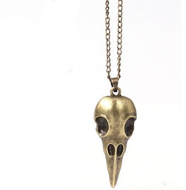 Crow Skull - The Nevermore Gothic Pendant Necklace