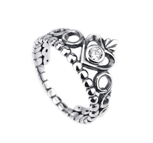 Crown Heart - The Nevermore Ring 925 Sterling Silver