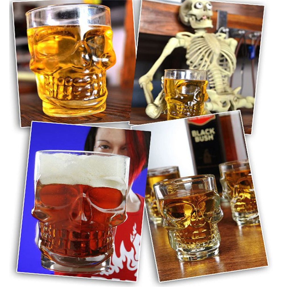 Crystal Skull Beer Glass - The Nevermore Gothic Home Decor Drinkware