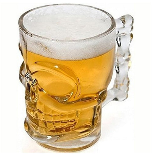 Crystal Skull Beer Glass - The Nevermore Gothic Home Decor Drinkware