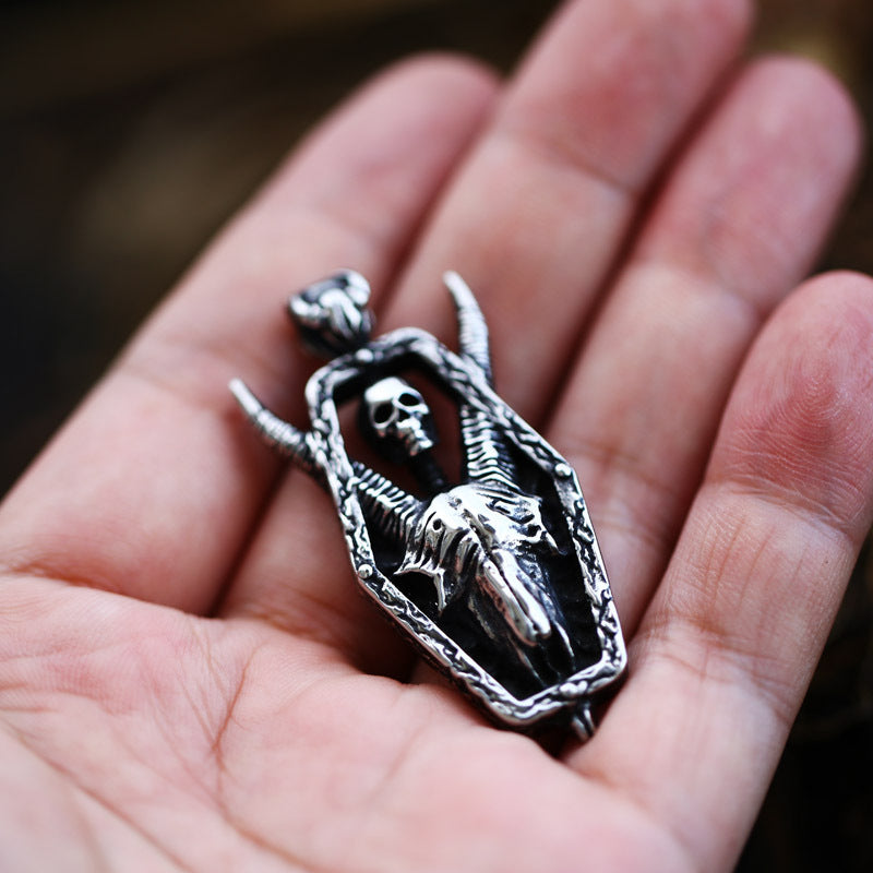 Dark Dynasty - The Nevermore Titanium Steel Men's Pendant