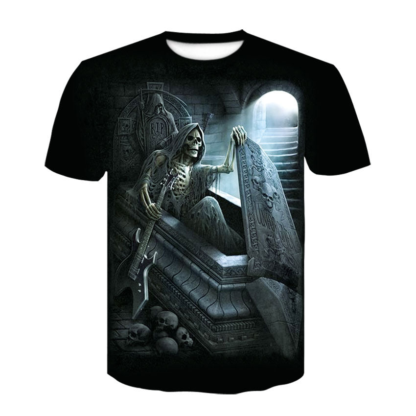 Death Skulls - The Nevermore Gothic T-Shirts for Men & Women