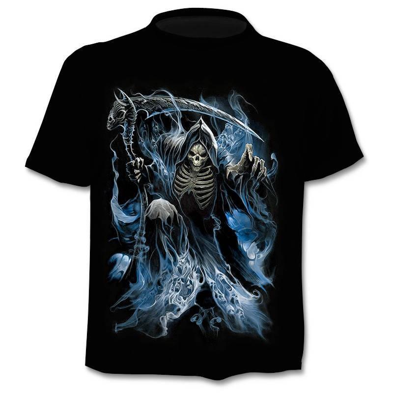 Death Skulls - The Nevermore Gothic T-Shirts for Men & Women