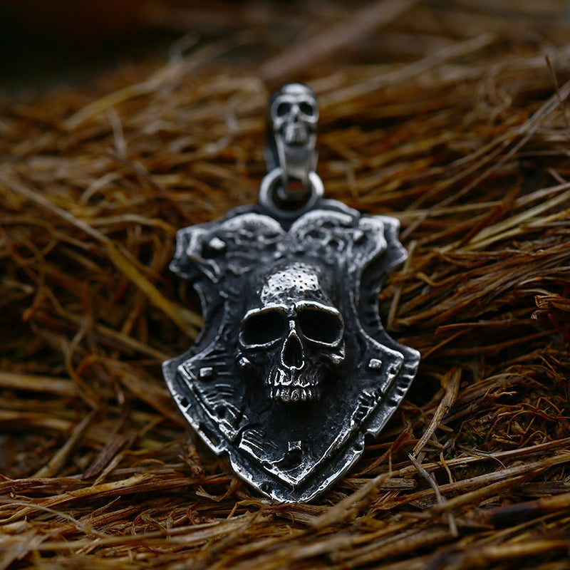 Death's Visage Skull - The Nevermore Gothic Stainless Steel Pendant