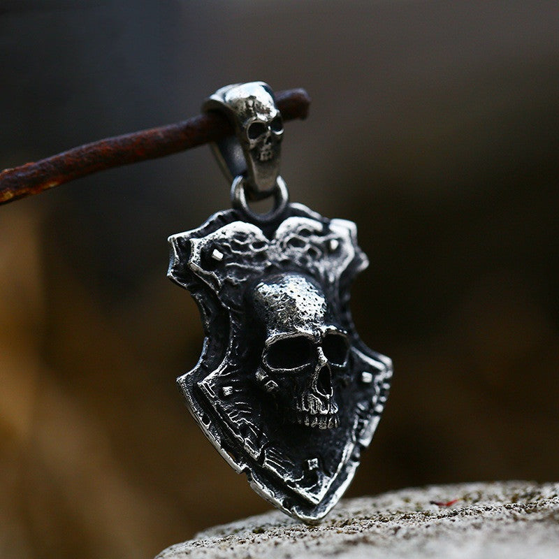 Death's Visage Skull - The Nevermore Gothic Stainless Steel Pendant