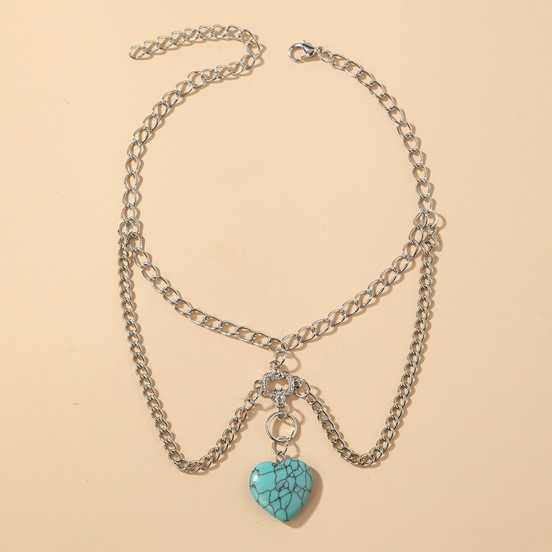 Delicate Turquoise - The Nevermore Body Chain - Bracelet