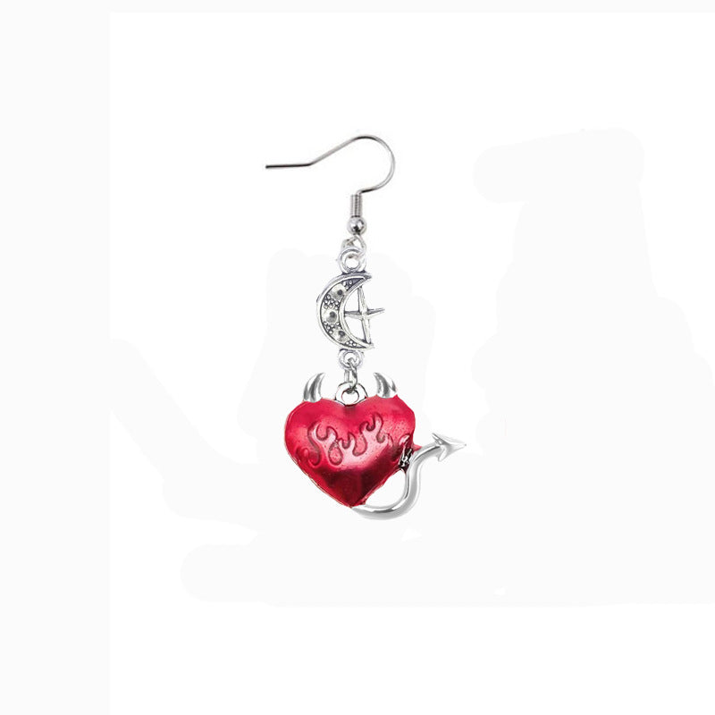 Devil's Heart - The Nevermore Gothic Earrings