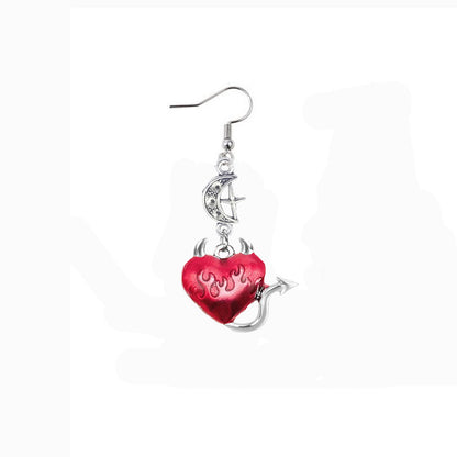 Devil's Heart - The Nevermore Gothic Earrings