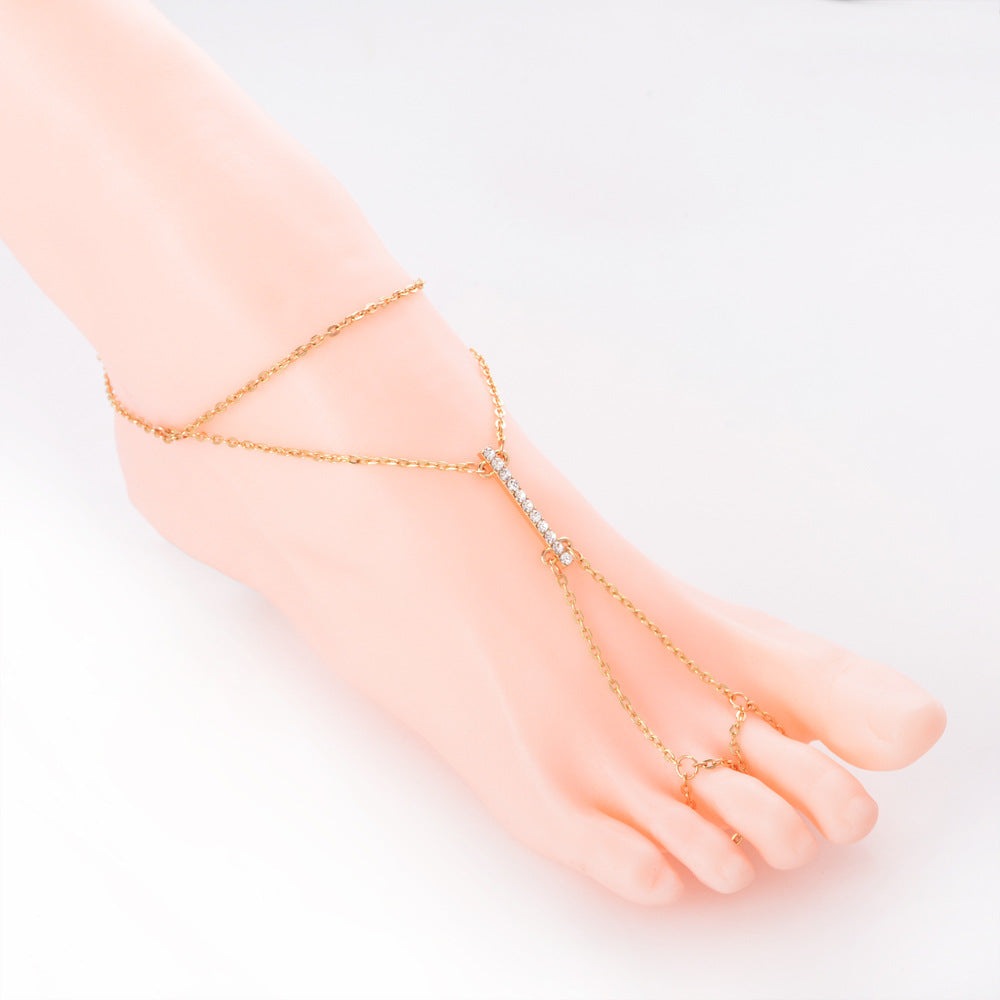 Diamond Elegance - The Nevermore Women's Diamond Fashion Anklet