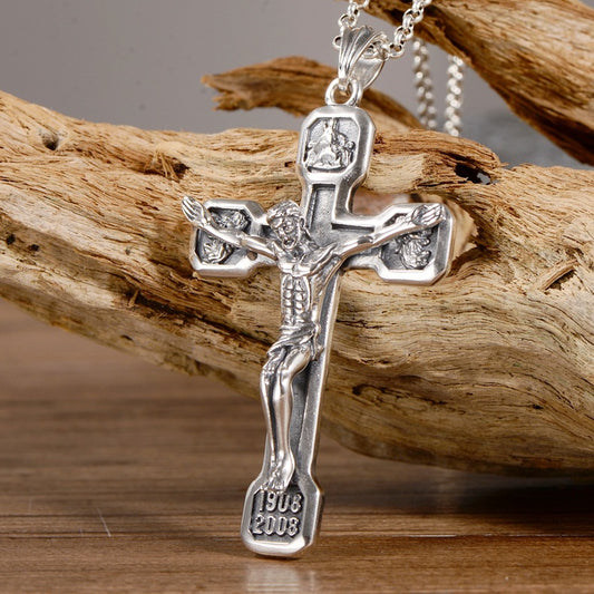 Divine Cross - The Nevermore Pendant Necklace in Silver