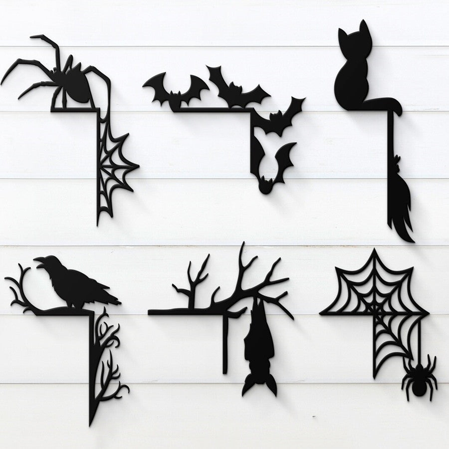 Door Halloween Decorations - The Nevermore Home Wooden Door Frame Decor