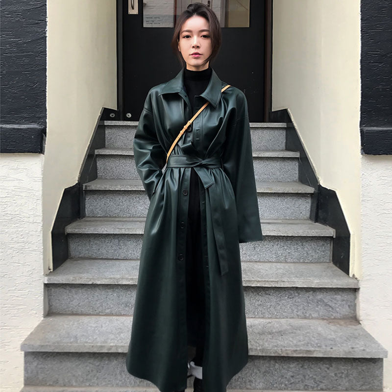 Dorie - The Nevermore Leather Windbreaker Coat