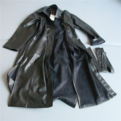 Dorie - The Nevermore Leather Windbreaker Coat