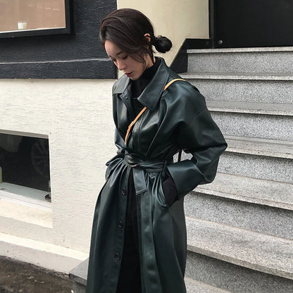 Dorie - The Nevermore Leather Windbreaker Coat