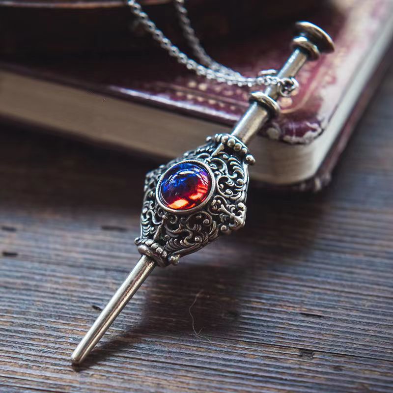 Dragon Breath Stone Blood Alliance Sword - The Nevermore Gothic Pendant