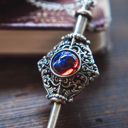 Dragon Breath Stone Blood Alliance Sword - The Nevermore Gothic Pendant