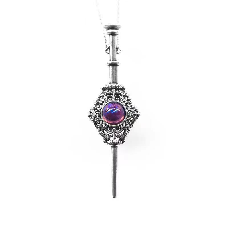 Dragon Breath Stone Blood Alliance Sword - The Nevermore Gothic Pendant