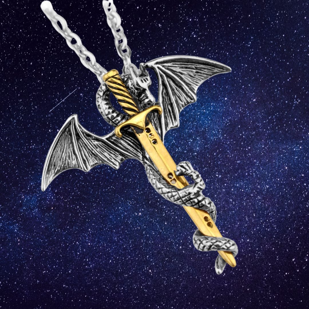 Drake's Sword - The Nevermore Gothic Pendant Necklace Viking Norse