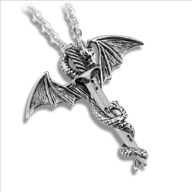 Drake's Sword - The Nevermore Gothic Pendant Necklace Viking Norse