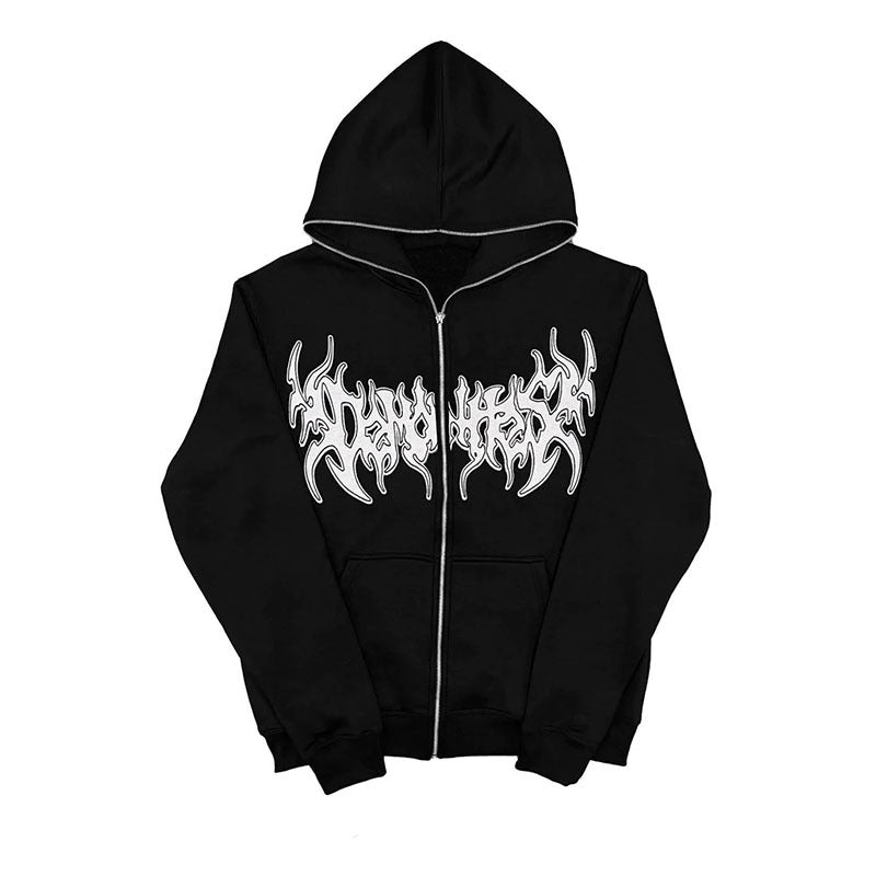 Draven Swiftstrike - The Nevermore Hooded Coat - Sweater with Zipper for Men